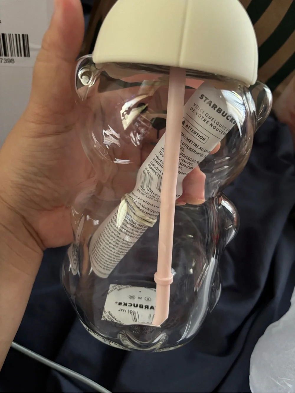 Starbucks Bearista Glass Pink Drink